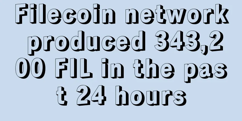 Filecoin network produced 343,200 FIL in the past 24 hours