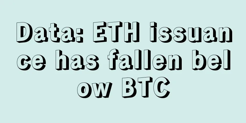 Data: ETH issuance has fallen below BTC