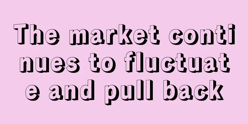 The market continues to fluctuate and pull back