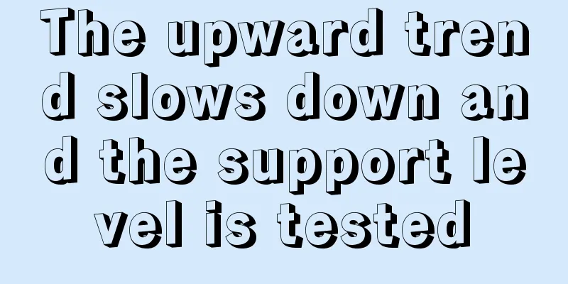 The upward trend slows down and the support level is tested