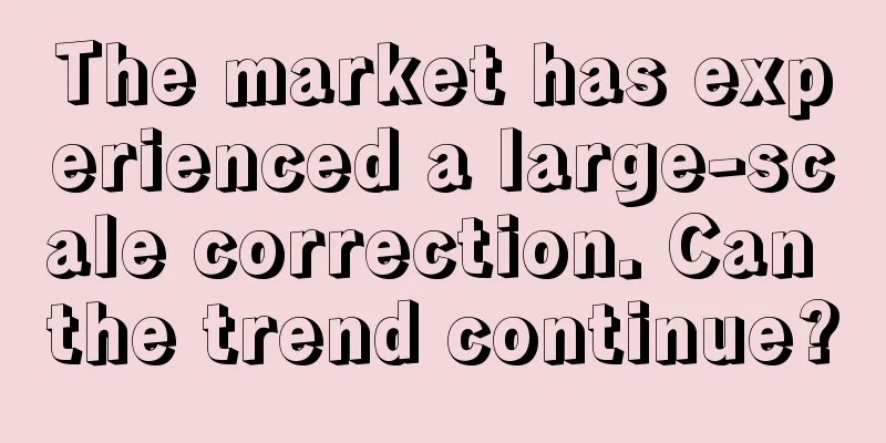The market has experienced a large-scale correction. Can the trend continue?
