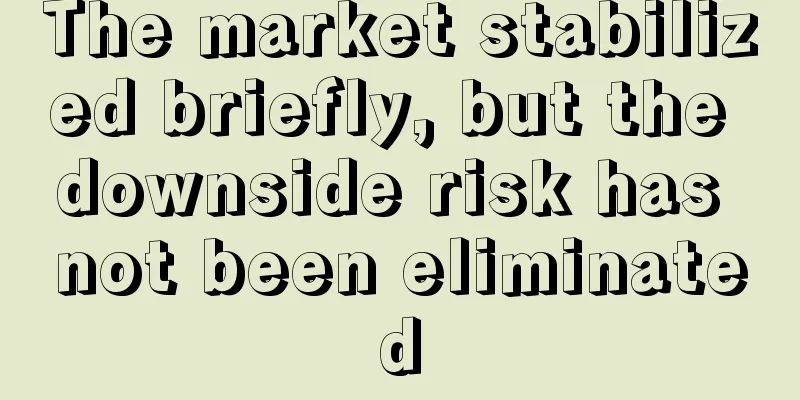 The market stabilized briefly, but the downside risk has not been eliminated