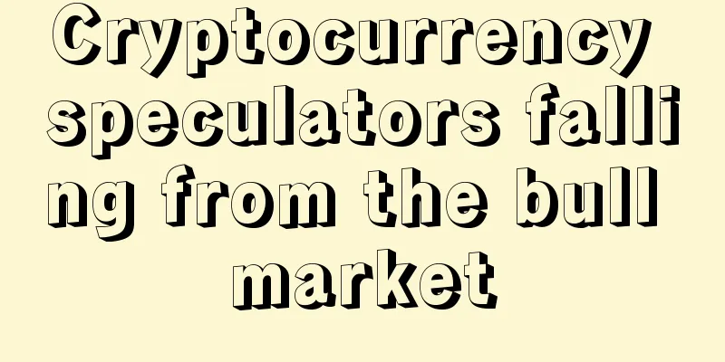 Cryptocurrency speculators falling from the bull market