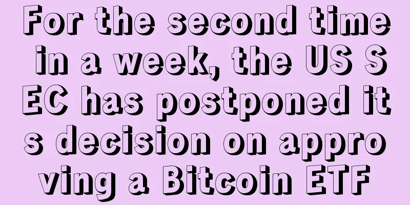 For the second time in a week, the US SEC has postponed its decision on approving a Bitcoin ETF