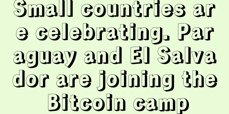 Small countries are celebrating. Paraguay and El Salvador are joining the Bitcoin camp