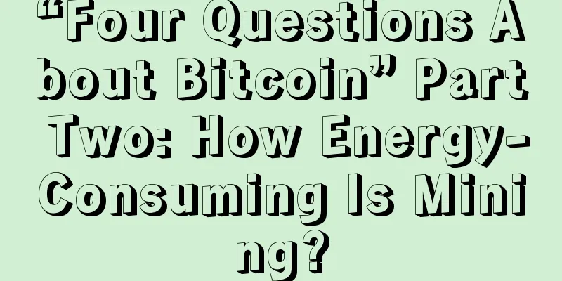 “Four Questions About Bitcoin” Part Two: How Energy-Consuming Is Mining?