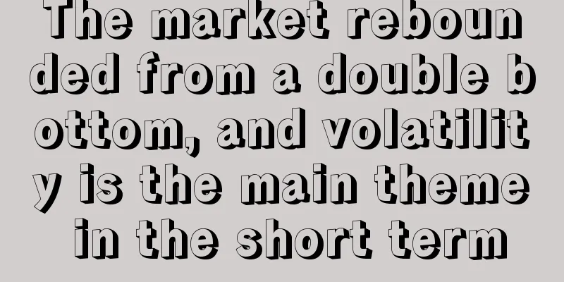 The market rebounded from a double bottom, and volatility is the main theme in the short term