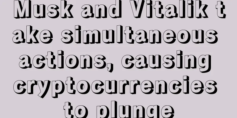 Musk and Vitalik take simultaneous actions, causing cryptocurrencies to plunge