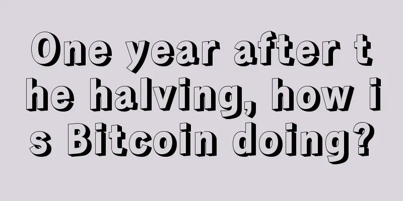 One year after the halving, how is Bitcoin doing?