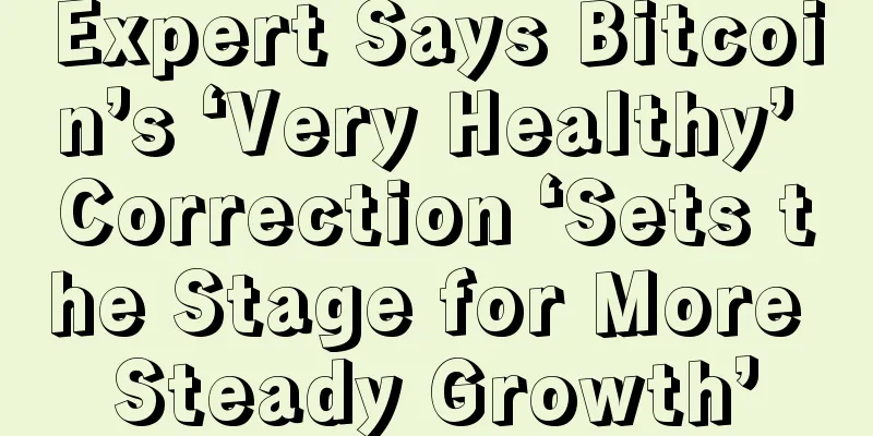 Expert Says Bitcoin’s ‘Very Healthy’ Correction ‘Sets the Stage for More Steady Growth’