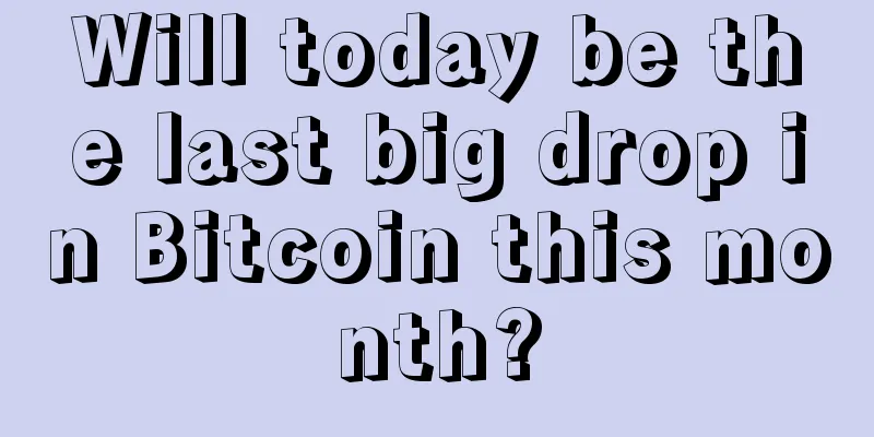 Will today be the last big drop in Bitcoin this month?