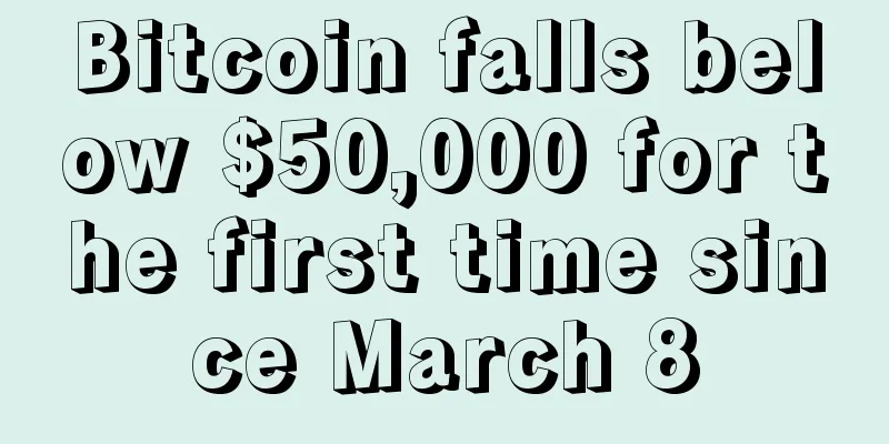 Bitcoin falls below $50,000 for the first time since March 8