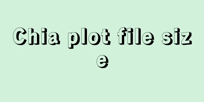 Chia plot file size