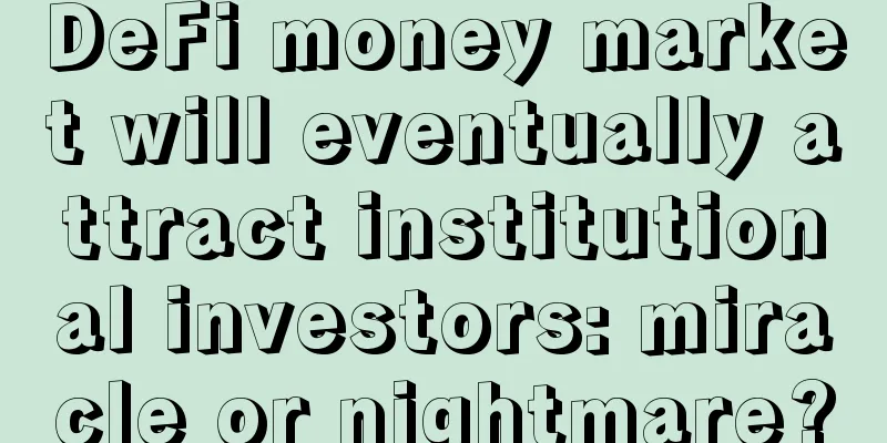 DeFi money market will eventually attract institutional investors: miracle or nightmare?
