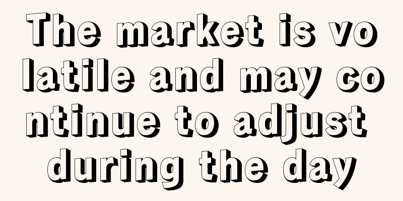 The market is volatile and may continue to adjust during the day