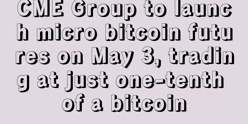 CME Group to launch micro bitcoin futures on May 3, trading at just one-tenth of a bitcoin
