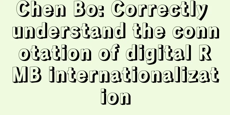 Chen Bo: Correctly understand the connotation of digital RMB internationalization