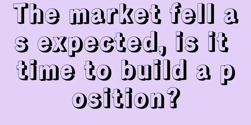 The market fell as expected, is it time to build a position?