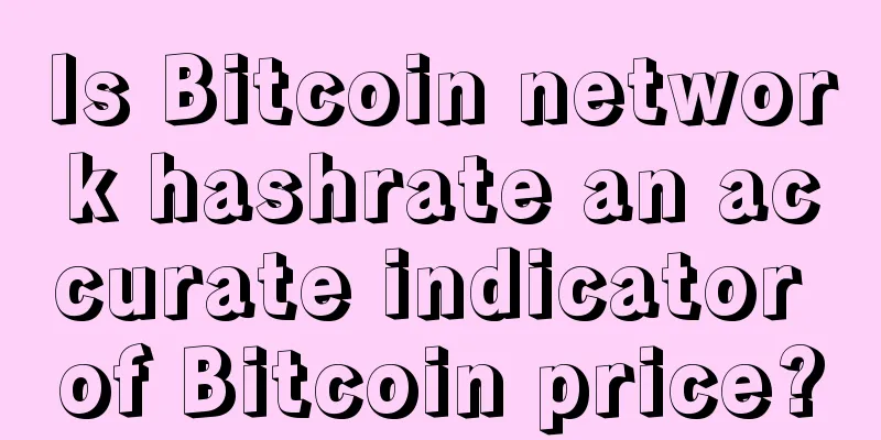 Is Bitcoin network hashrate an accurate indicator of Bitcoin price?