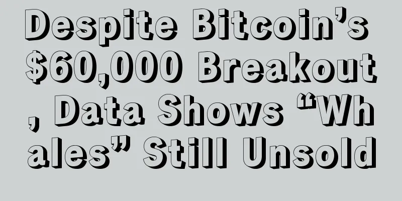 Despite Bitcoin’s $60,000 Breakout, Data Shows “Whales” Still Unsold