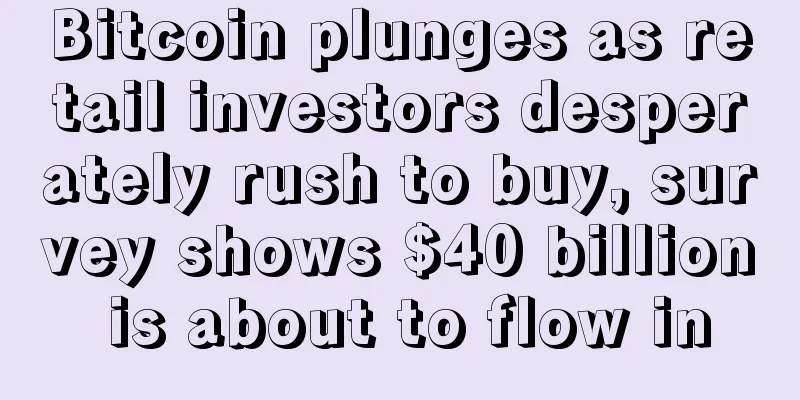Bitcoin plunges as retail investors desperately rush to buy, survey shows $40 billion is about to flow in