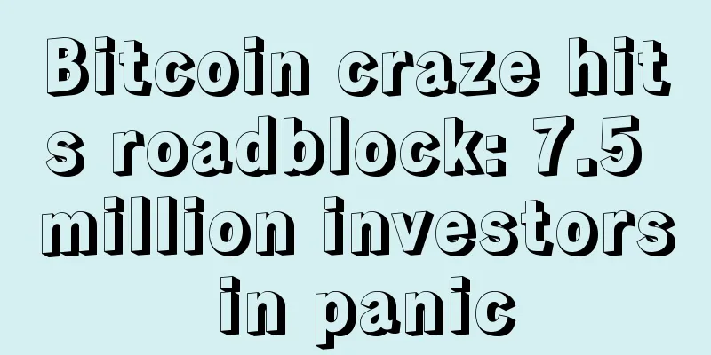 Bitcoin craze hits roadblock: 7.5 million investors in panic