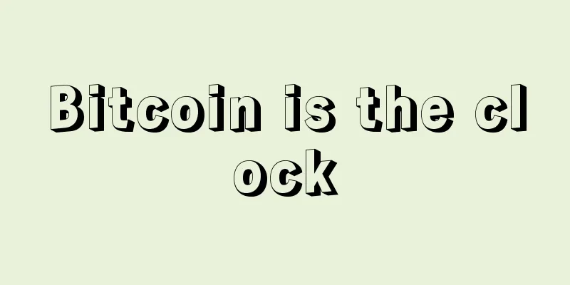 Bitcoin is the clock