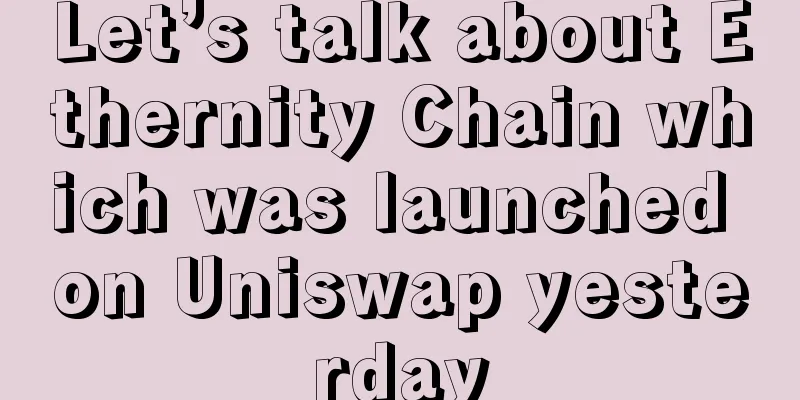 Let’s talk about Ethernity Chain which was launched on Uniswap yesterday