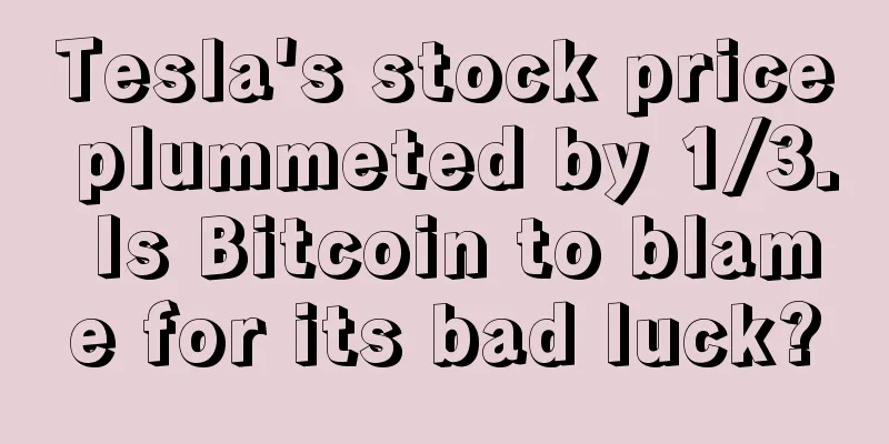 Tesla's stock price plummeted by 1/3. Is Bitcoin to blame for its bad luck?