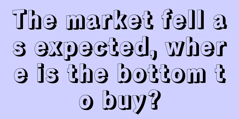 The market fell as expected, where is the bottom to buy?