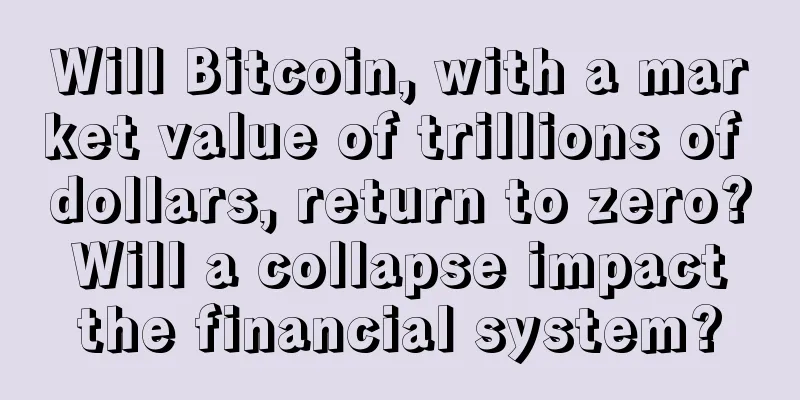 Will Bitcoin, with a market value of trillions of dollars, return to zero? Will a collapse impact the financial system?