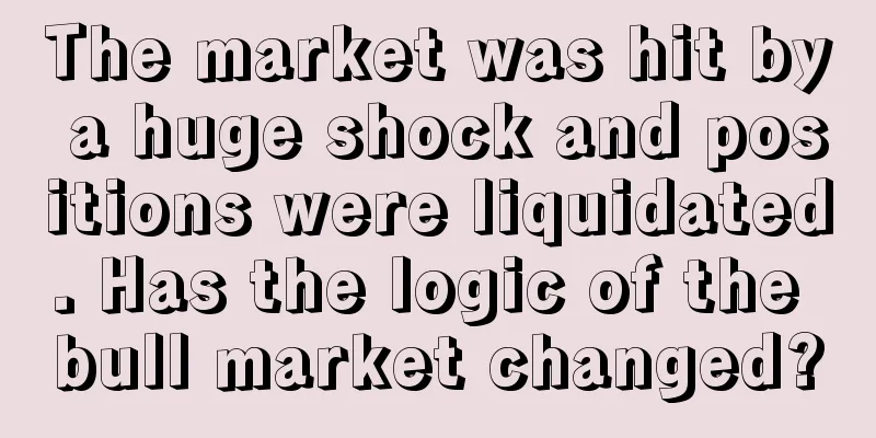 The market was hit by a huge shock and positions were liquidated. Has the logic of the bull market changed?