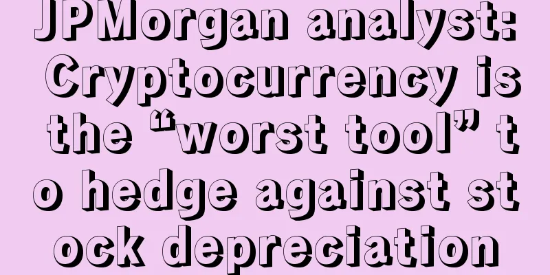 JPMorgan analyst: Cryptocurrency is the “worst tool” to hedge against stock depreciation