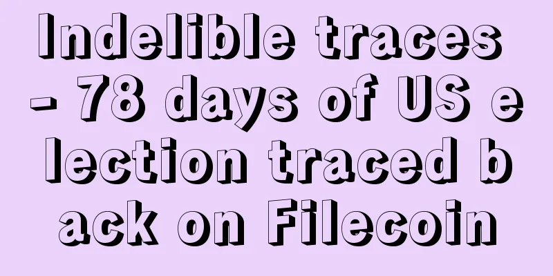Indelible traces - 78 days of US election traced back on Filecoin