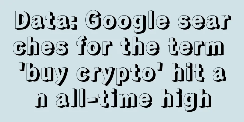 Data: Google searches for the term 'buy crypto' hit an all-time high