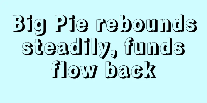 Big Pie rebounds steadily, funds flow back
