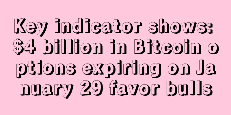 Key indicator shows: $4 billion in Bitcoin options expiring on January 29 favor bulls