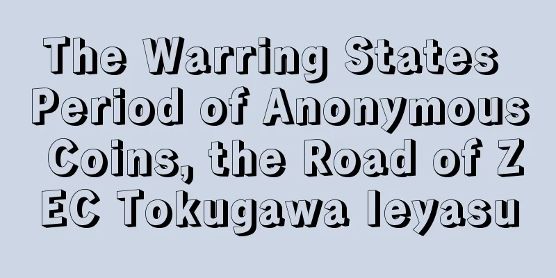 The Warring States Period of Anonymous Coins, the Road of ZEC Tokugawa Ieyasu