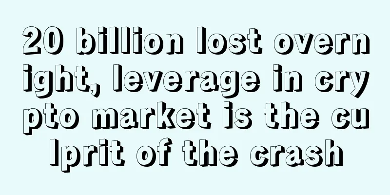 20 billion lost overnight, leverage in crypto market is the culprit of the crash