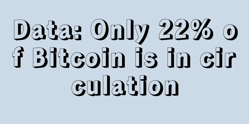 Data: Only 22% of Bitcoin is in circulation