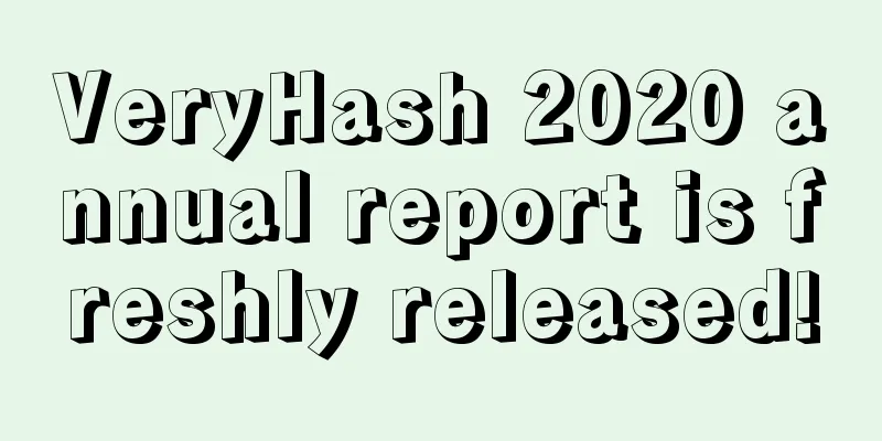 VeryHash 2020 annual report is freshly released!