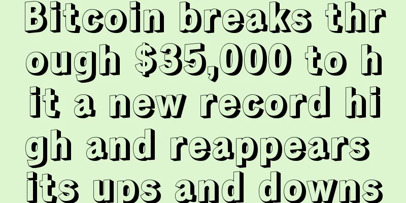 Bitcoin breaks through $35,000 to hit a new record high and reappears its ups and downs