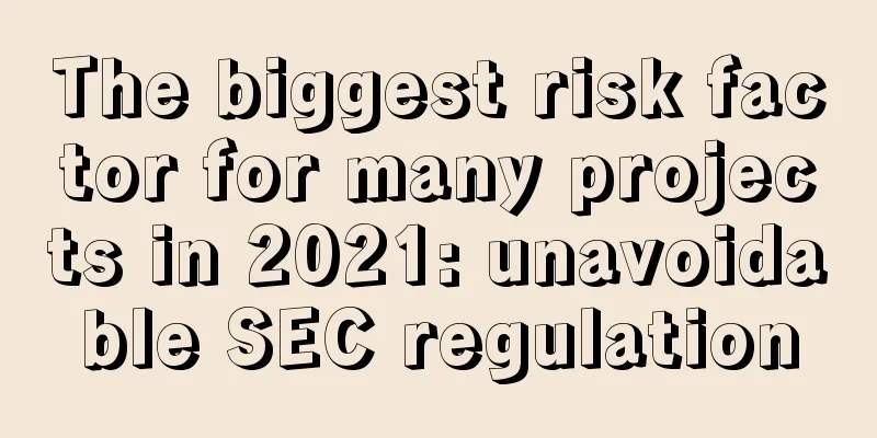 The biggest risk factor for many projects in 2021: unavoidable SEC regulation