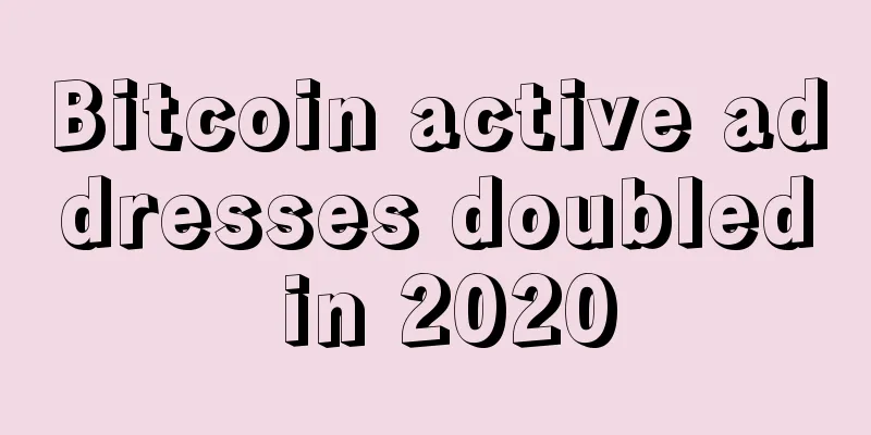 Bitcoin active addresses doubled in 2020
