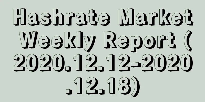 Hashrate Market Weekly Report (2020.12.12-2020.12.18)