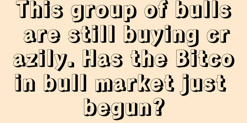 This group of bulls are still buying crazily. Has the Bitcoin bull market just begun?