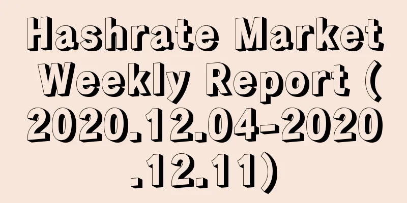 Hashrate Market Weekly Report (2020.12.04-2020.12.11)