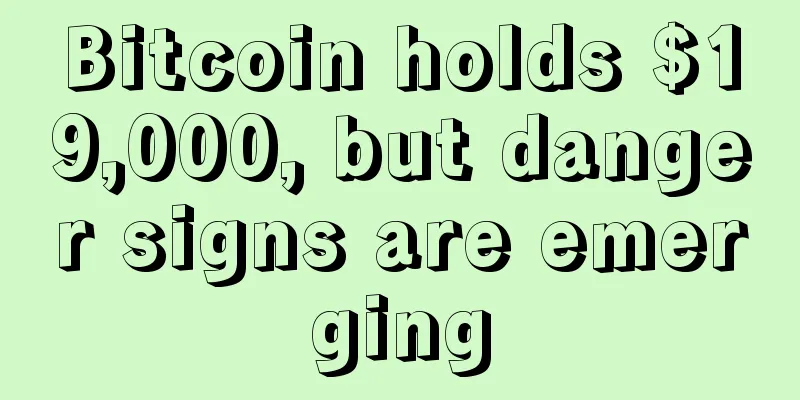 Bitcoin holds $19,000, but danger signs are emerging