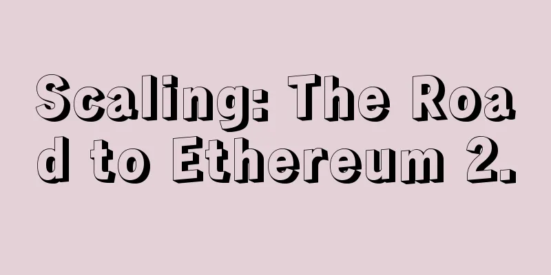 Scaling: The Road to Ethereum 2.0