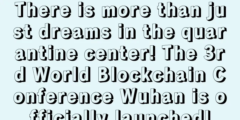 There is more than just dreams in the quarantine center! The 3rd World Blockchain Conference Wuhan is officially launched!